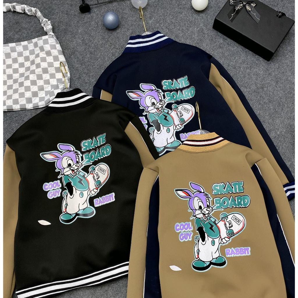 Áo khoác bomber bé trai, bé gái 18-54kg, áo khoác thu đông cho bé, áo rét bá trai, bé gái