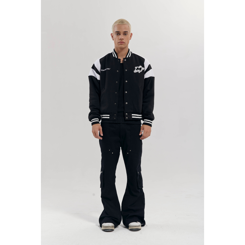 Áo Khoác Bomber Form Boxy Cao Cấp MENTAL® - COMBINE BOMBER