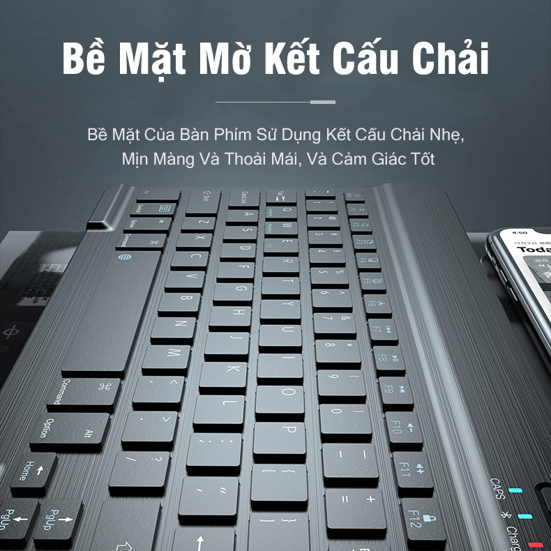 Bàn Phím Bluetooth Không Dây Mini 10 Inch Bàn Phím Kèm Chuột Cho Điện Thoại Ipad Máy Tính Laptop