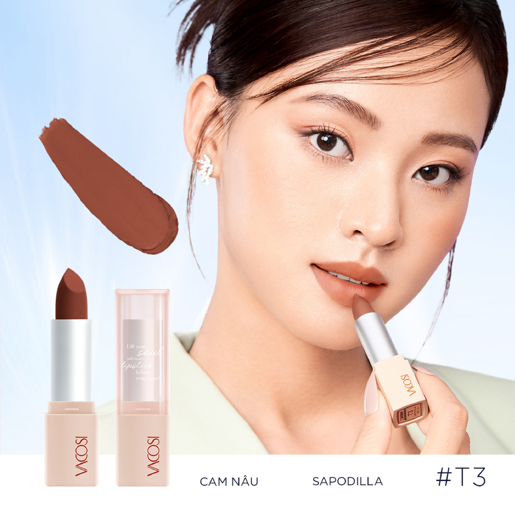 Son thỏi lì VACOSI Tropical Matte Lipstick