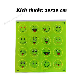 Tấm Sticker dán phản quang hình mặt cười
