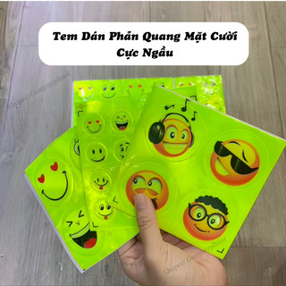 Tấm Sticker dán phản quang hình mặt cười