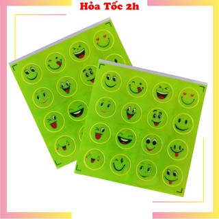 Tấm Sticker dán phản quang hình mặt cười