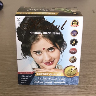 Bột nhuộm tóc thảo dược màu đen Henna Herbul