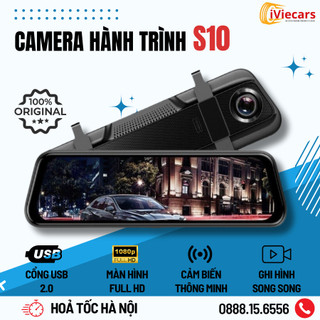 Camera hành trình ô tô S10 Vietmap S2 bản quyền vĩnh viễn bản đồ Navitel, camera cảnh báo tốc độ, lệch làn Iviecars