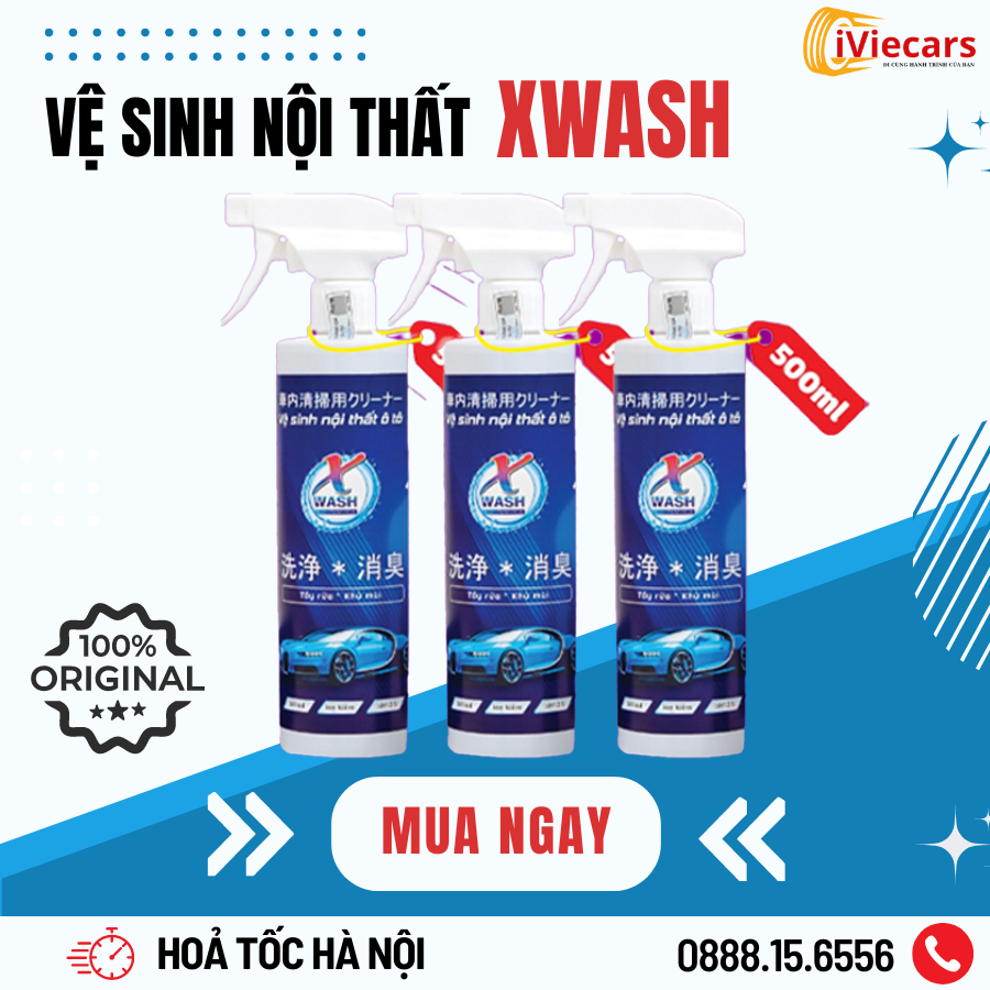 Bình Xịt Vệ Sinh Xe Ô Tô Xwash Dung Dịch Vệ Sinh Nội Thất Xe Hơi Làm Sạch Ghế Da Trần Nỉ Khử Mùi Diệt Khuẩn Ô Tô