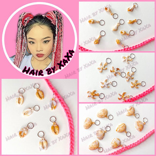 Phụ kiện tóc dreadlock charm ốc sò sao biển phụ kiện trang trí tóc tết box braids