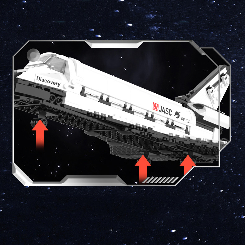 Đồ Chơi Lắp Ráp Kiểu Lego Mô Hình Tàu Vũ Trụ Không Gian Nasa và Trạm Vệ Tinh SpaceShip Galaxy Jaki JK8502 Với 800+PCS