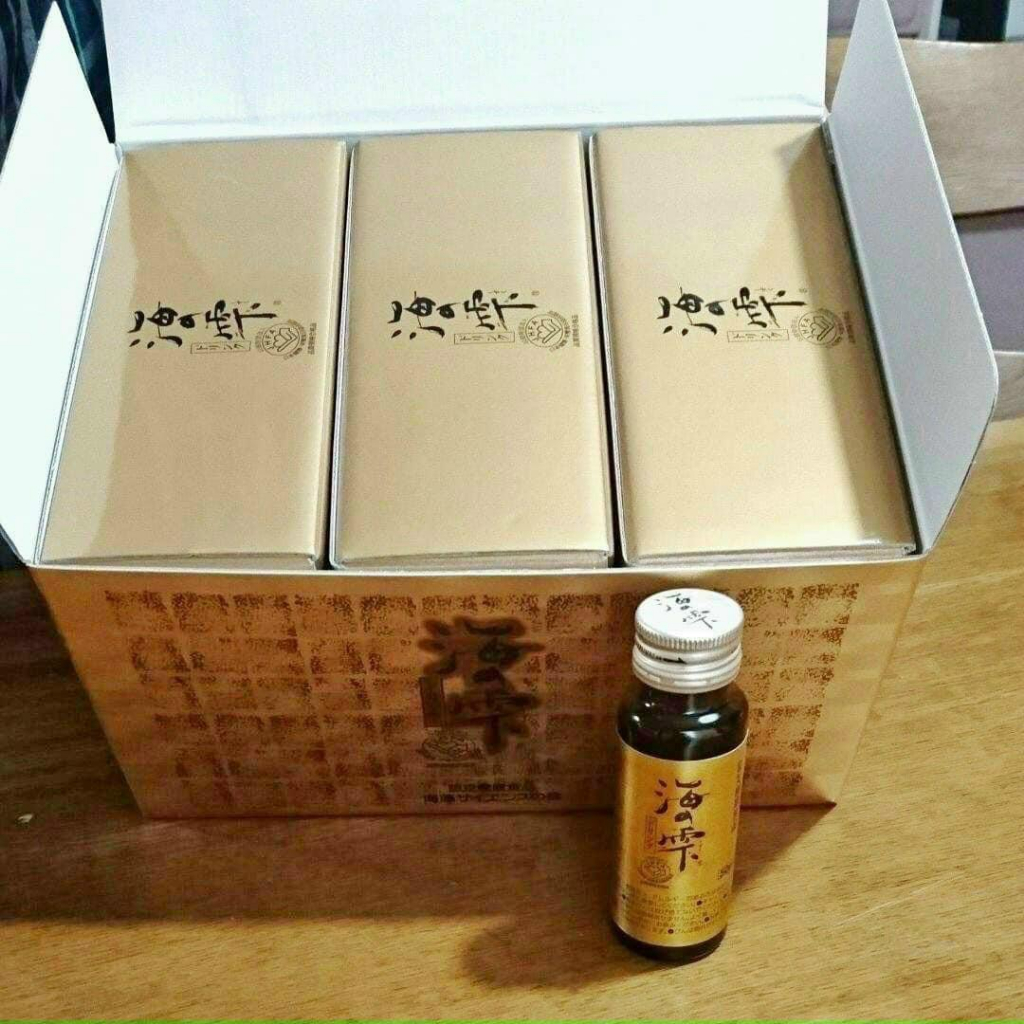 Fucoidan vàng UmiNo Shizuku dạng nước nội địa Nhật Bản theo set  3 hộp x 10 chai x 50ml