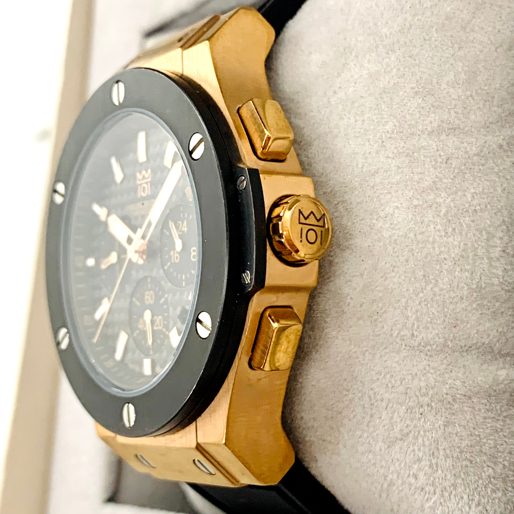 Đồng hồ 6kim nam hiệu HYAKUICHI nội địa Nhật