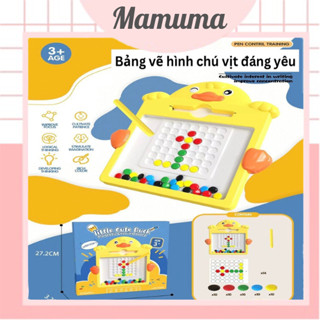 Đồ chơi bảng vẽ nam châm từ tính cho bé kèm bút bi thế hệ mới xếp hình hạt đậu giáo dục sớm tư duy sáng tạo thông minh