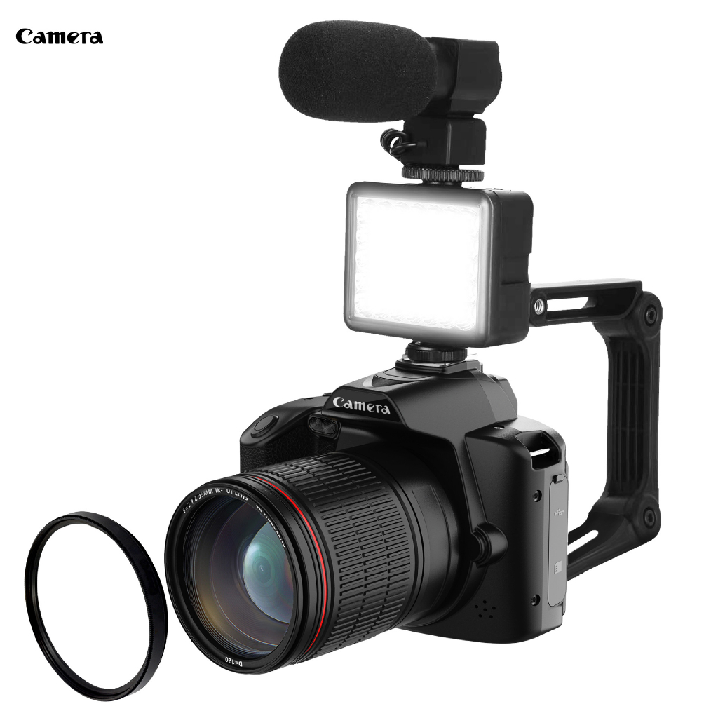 Máy ảnh kỹ thuật số mini Camera KAW-CORISU D5 triệu màu kết nối app, ống kính Lens, Micro, đèn chuyên nghiệp