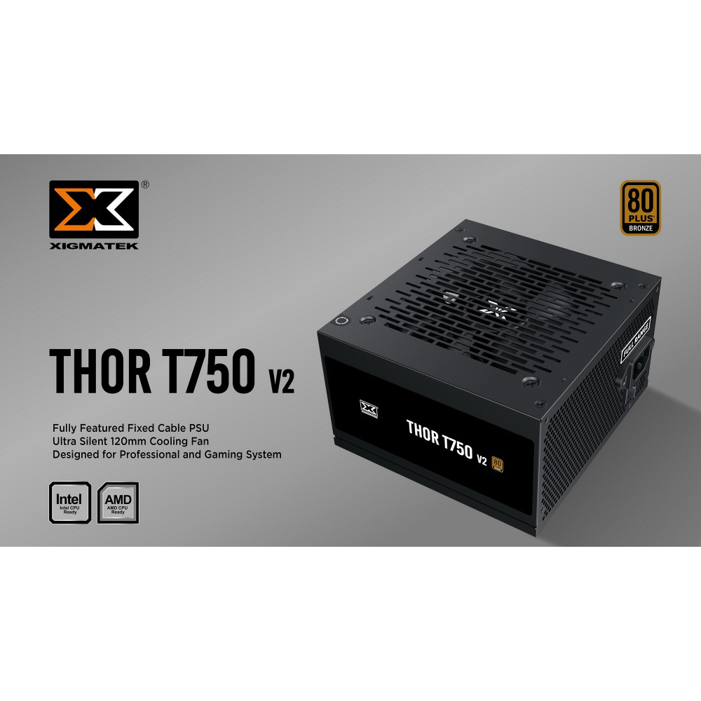 Nguồn máy tính THOR T750 750W V2 / Thor T850M V2 850W /  80 Plus Broze Hàng chính hãng