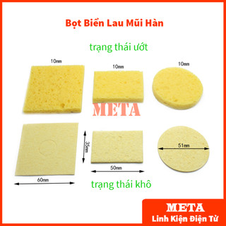 Bọt Biển Lau Mũi Hàn vuông 6x6cm, hình chữ nhật 5x3.5cm, hình tròn 5cm