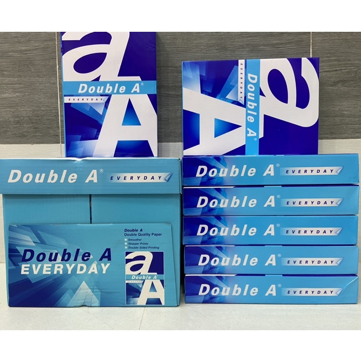 1 Thùng Giấy A4 Double A 70gsm ( 5 Reams )