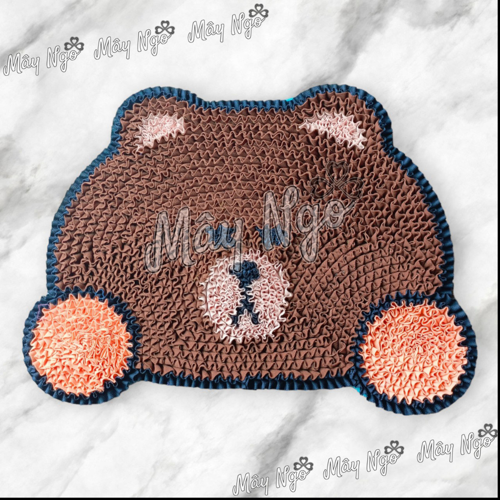 Thảm lau chân hình thú thảm gấu trang trí dễ thương