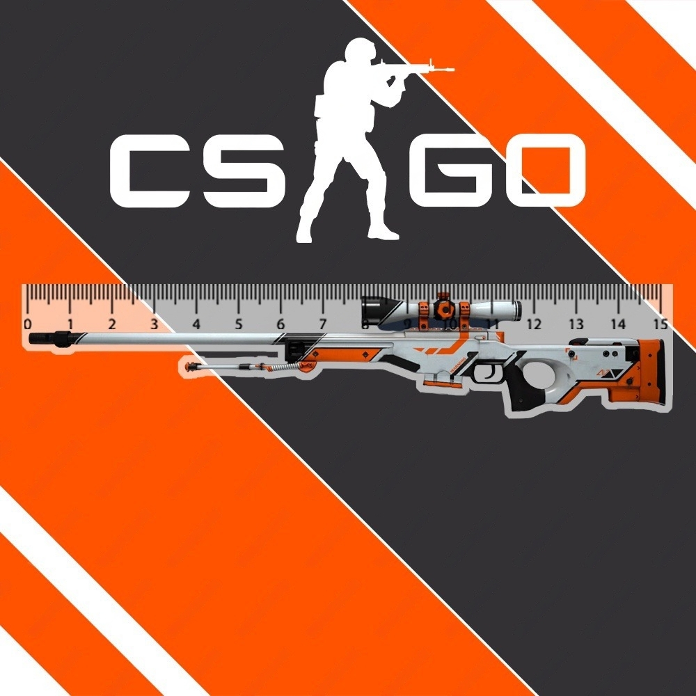 Mô hình Thước Kẻ Học Sinh 15cm In CS:GO Counter Strike Game Hành Động