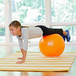 Bóng Tập Yoga Trơn 45cm Dày 2mm Cao Cấp  Chống Nổ Bóng