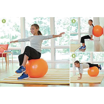 Bóng Tập Yoga Trơn 45cm Dày 2mm Cao Cấp  Chống Nổ Bóng