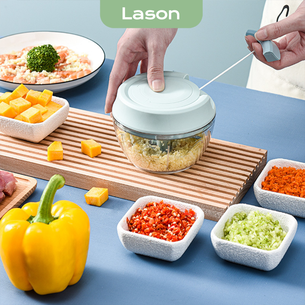 Máy xay tỏi ớt Lason, xay rau củ, đồ ăn dặm cho bé, máy xay mini cầm tay tiện lợi