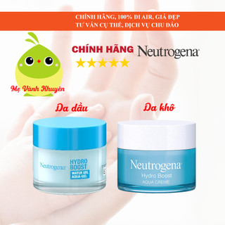 Kem dưỡng ẩm Neutrogena Hydro Boost Water Gel (da dầu)/Gel Cream (da khô), UK (48g)