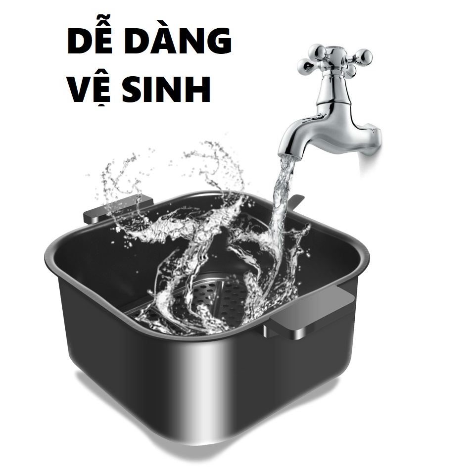 Nồi chiên không dầu KAW 12L công suất lớn, bảo hành chính hãng 12 tháng