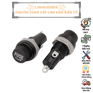 Đế cầu chì thủy tinh, cầu chì ống 5x20mm, 6x30mm