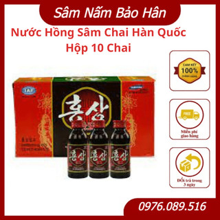Nước hồng sâm chai hàn quốc hộp 10 chai