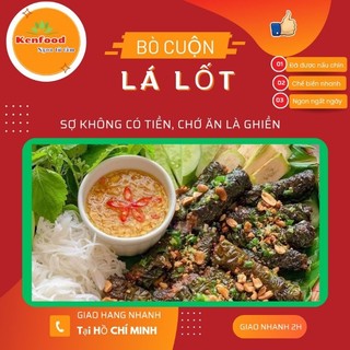 Bò cuộn lá lốt,hộp 24 cuốn( chỉ giao hàng ở TPHCM)