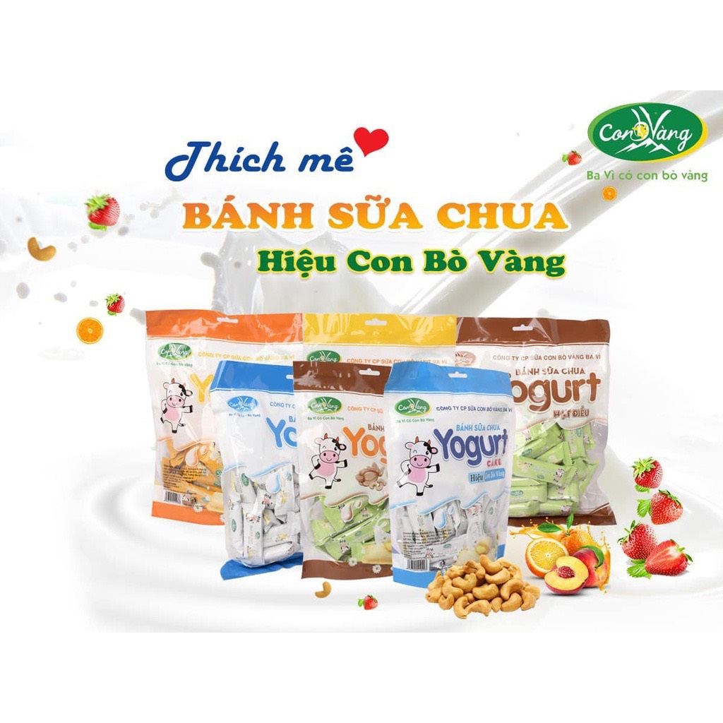 Bánh Sữa Chua Ba Vì Con Bò Vàng Túi 250g