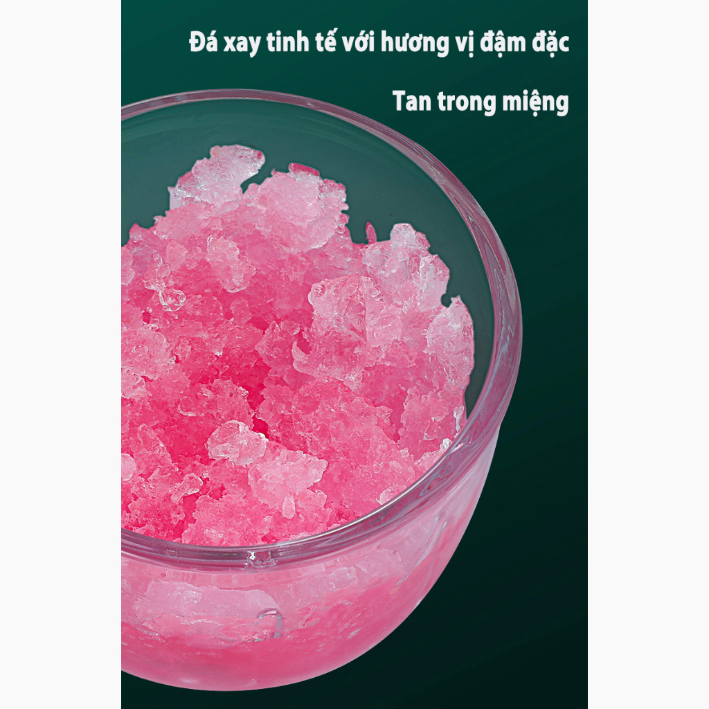 Máy xay đá bào mini Máy làm đá bào nhỏ gia đình Máy xay tự động làm món đá bào/sinh tố/xay tỏi, đá xay 2 giây