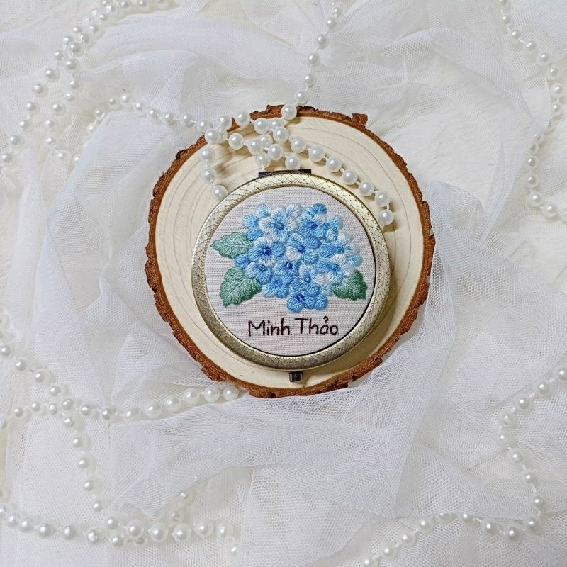 Gương Thêu Tay Handmade