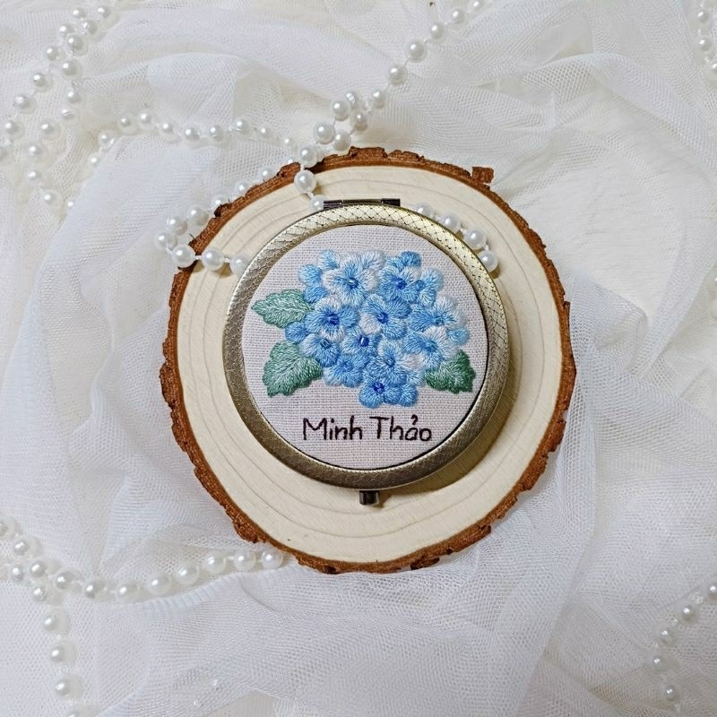 Gương Thêu Tay Handmade