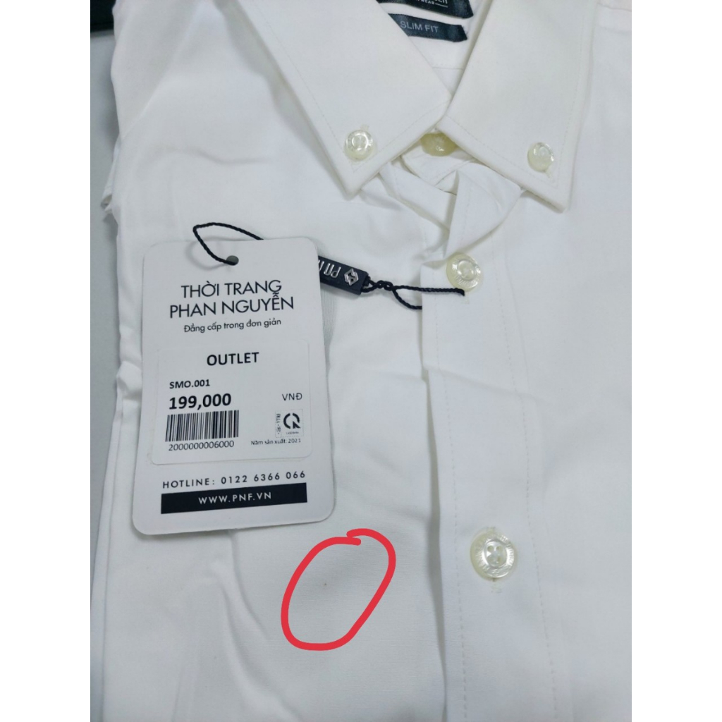 Áo sơ mi trắng dài tay nam Phan Nguyễn, chất liệu vải mềm mại, thoáng mát, form slim fit tôn dáng SMO.001