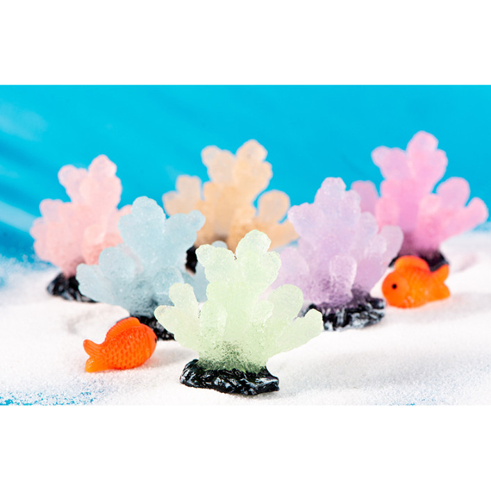 Mô hình san hô phát sáng decor terrarium bể cá