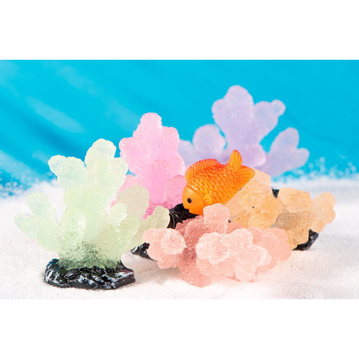 Mô hình san hô phát sáng decor terrarium bể cá