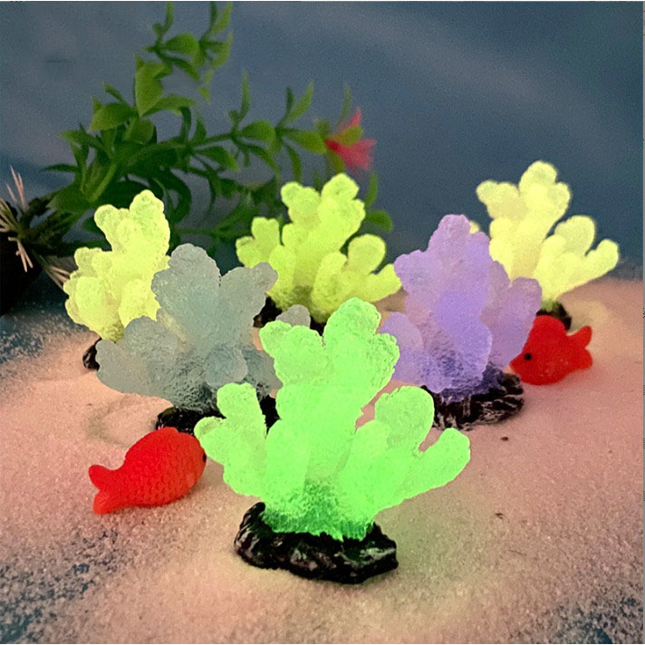 Mô hình san hô phát sáng decor terrarium bể cá
