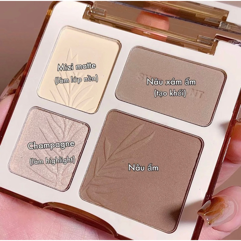 Bảng tạo khối bắt sáng Sweet Mint 4 ô