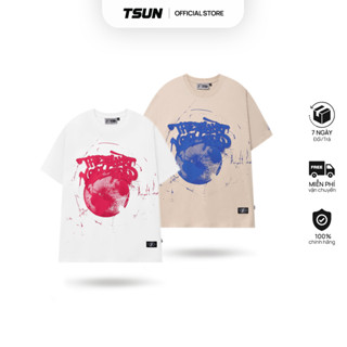 Áo Thun TSUN BrokenEarth - In Kéo Lụa - [UNISEX] - 2 Màu - Thêu Logo Tay Áo