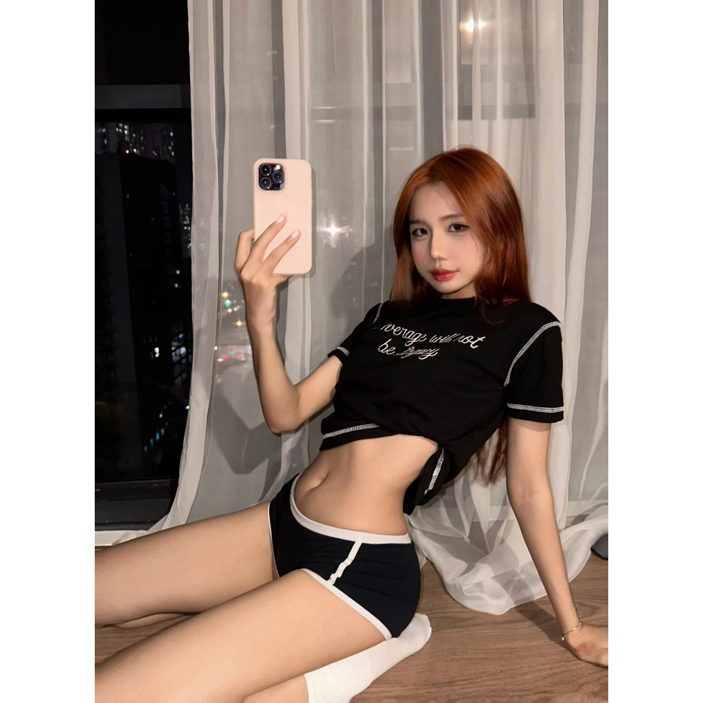 [Mã FADEP0610 giảm 10K đơn 99K] Áo Baby Tee TSUN SIGNALINE - Đen - [UNISEX] - Thêu