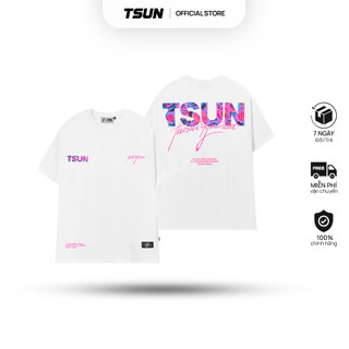 Áo Thun TSUN Flower - Trắng - [UNISEX] - In Kéo Lụa