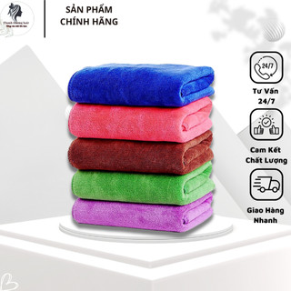 Khăn Gội Đầu,Quấn Đầu Loại Dày Siêu Thấm Hút Dành Cho Spa, Salon Tóc - KT 75*35 Cm - [Thanh Hương Hair]