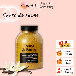 Muối tắm dưỡng mềm mịn da tẩy tế bào chết Corine de Farme 1.3Kg (hương Vani)