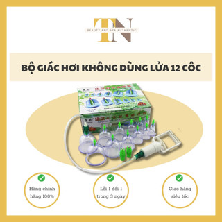 Bộ giác hơi không dùng lửa 12 cốc đủ phụ kiện | Bộ giác hơi 12 ống