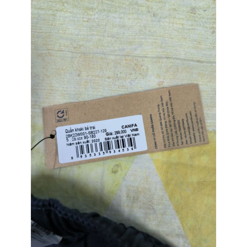 Quần khaki bé trai dáng jogger Canifa