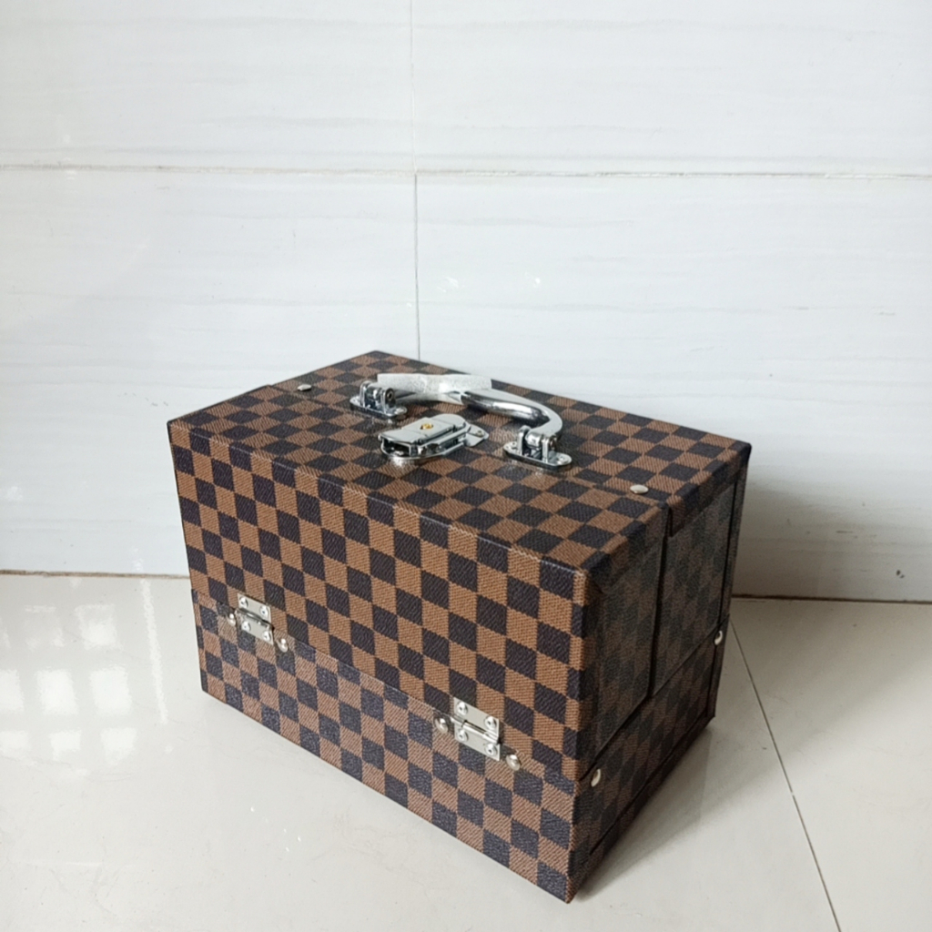 Cốp mỹ phẩm trang điểm cao cấp chuyên nghiệp The Rucy Hana size 25x16x16cm có khóa an toàn