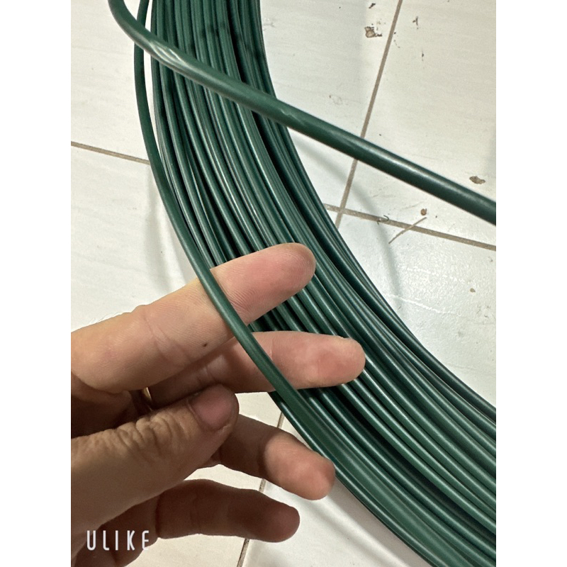 10 Mét dây thép bọc nhựa màu xanh loại 3.5li - Dây thép đa năng