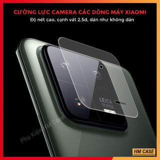 Cường Lực Camera Xiaomi Mi 14 / Mi 13 / Mi 14 Pro / Mi 13 Pro / Mi 12 / Mi 12 Pro / Mi 11 Lite , Siêu trong vát 2,5D