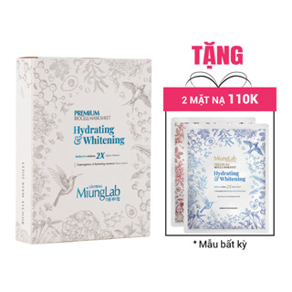 [TẶNG 2 MẶT NẠ] Hộp 8 Mặt nạ dưỡng trắng MiungLab Premium Hydrating Whitening Biocell Sheet