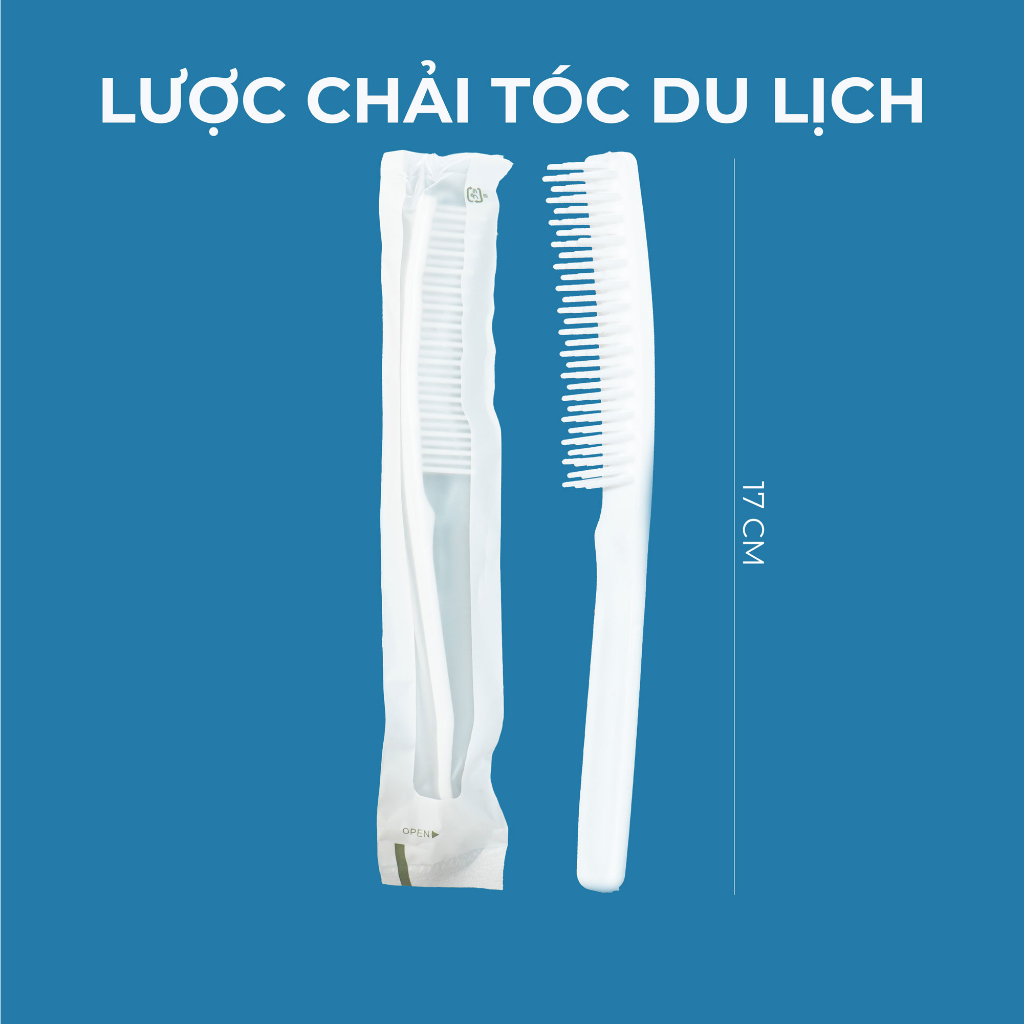 Lược dài chải tóc du lịch, khách sạn 17cm